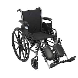 Cruiser III Wheelchair with Removable Flip Back Arms, Desk Arms and Elevating Legrests