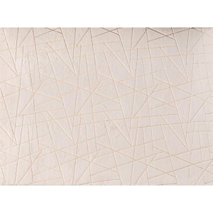 Lily Luxury Geometric Gilded Beige 8 ft. x 11 ft. Area Rug