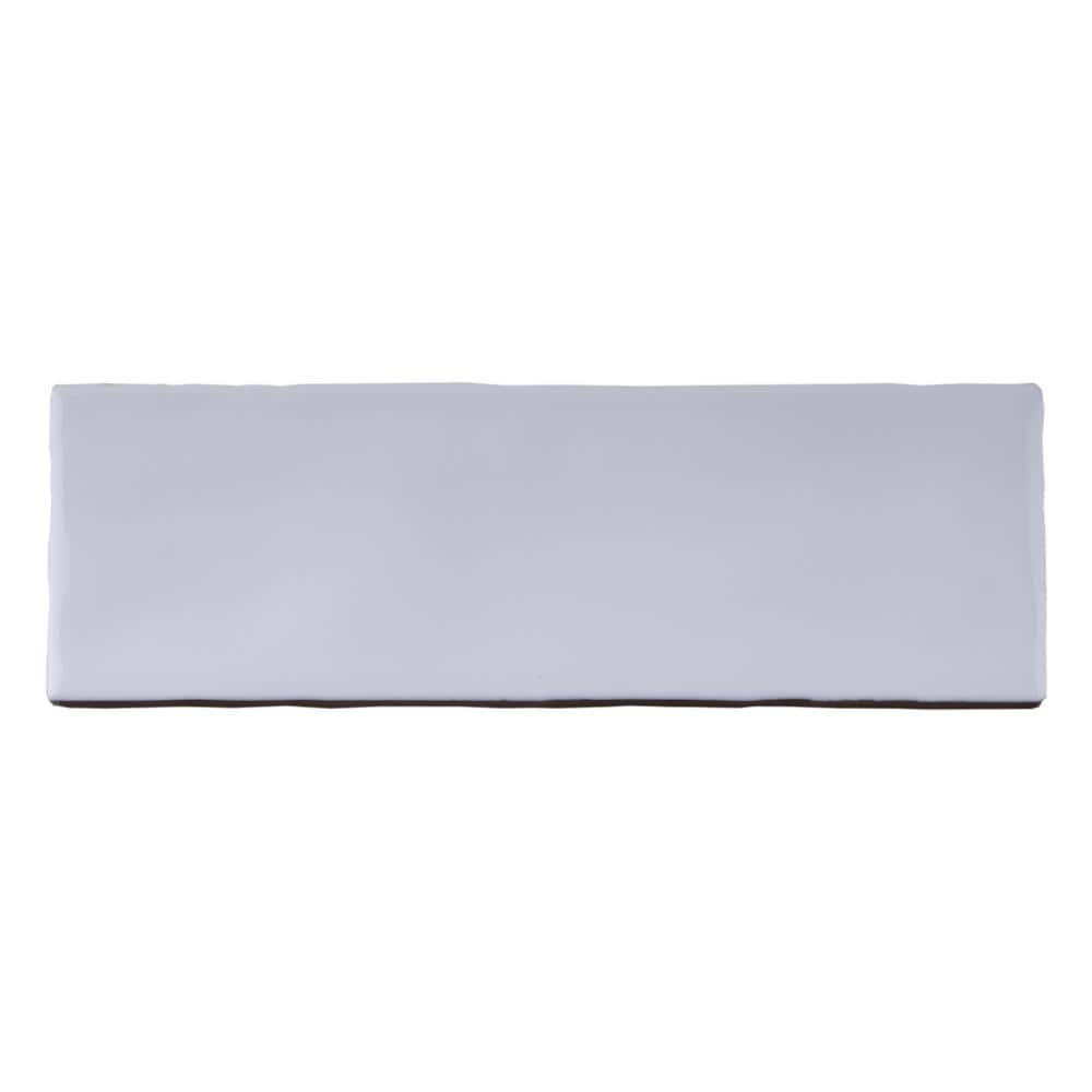 Blanco White Glossy Porcelain Subway Wall and Floor Tile