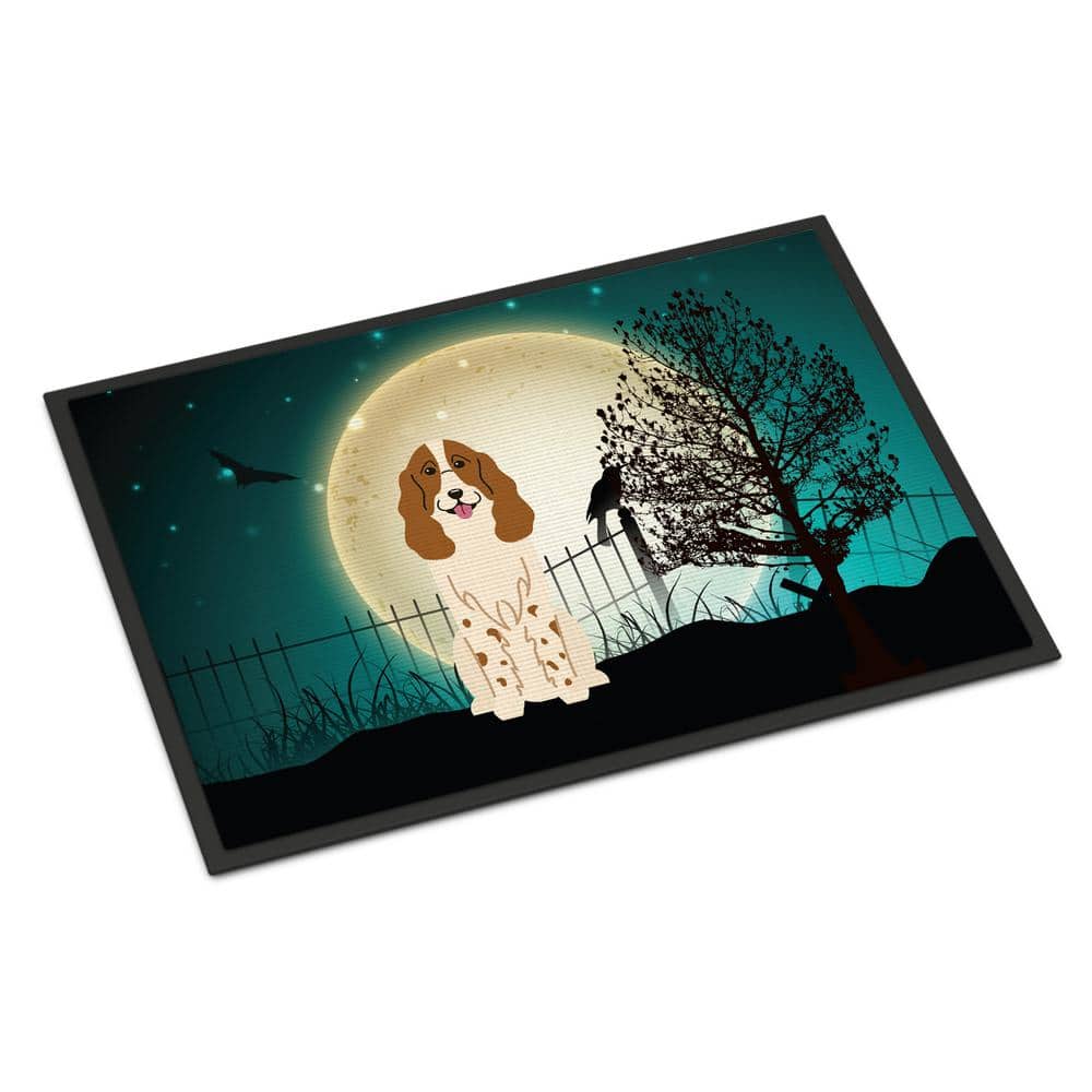 18 in. x 27 in. Indoor/Outdoor Halloween Scary Spaniel Door Mat price history on PriceWatchPro