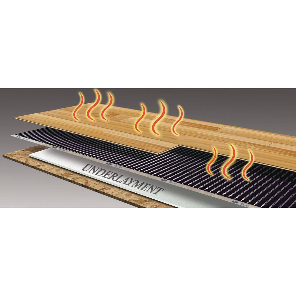 SleekHeat 5'x1.5' Low-Profile Radiant Floor Heating Mat, 120-Volt