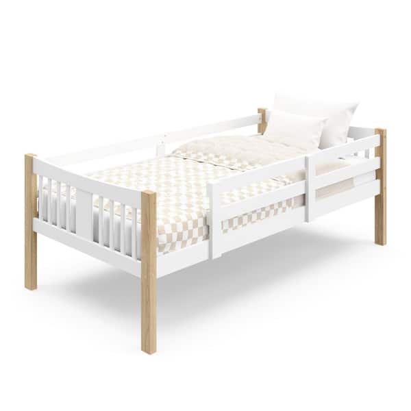 Storkcraft Caribou Solid Hardwood Twin Bunk Bed White with