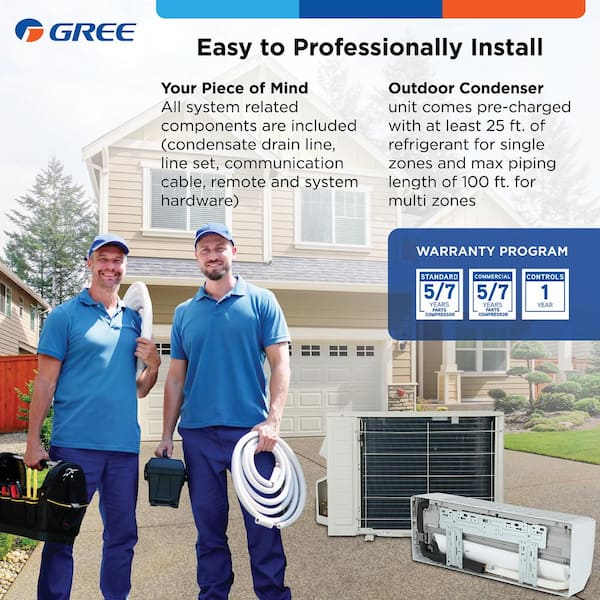 GREE Sapphire 18000 BTU Wi-Fi Ductless Mini Split Air
