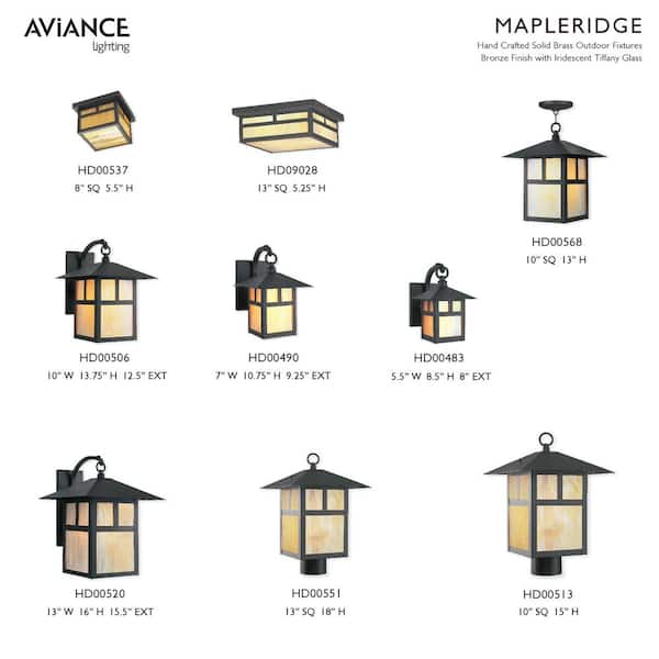 10-in W Bronze Outdoor Flush Mount Light 10-in W Bronze Outdoor Flush Mount Light