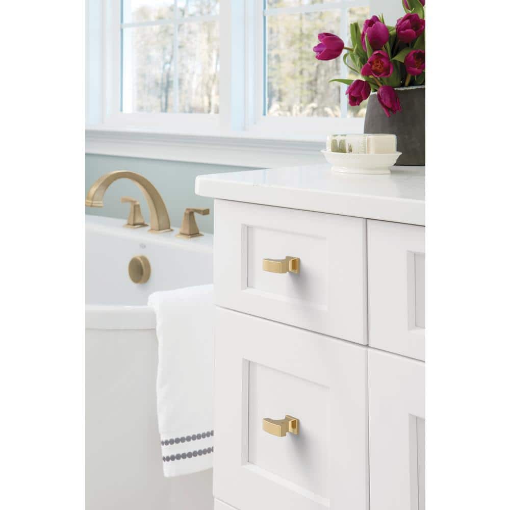Champagne Bronze T-Handle Cabinet Knob with Mounting Hardware