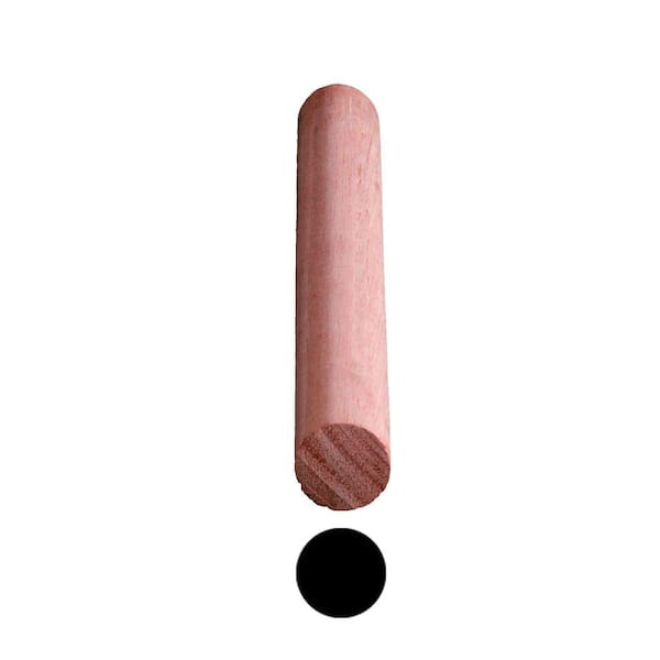 3/4 in. D x 3/4 in. W x 48 in. L Hardwood Round Dowel Molding Pack (8-Pack)