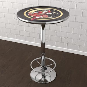 Miller High Life Girl in the Moon Yellow 42 in. Bar Table