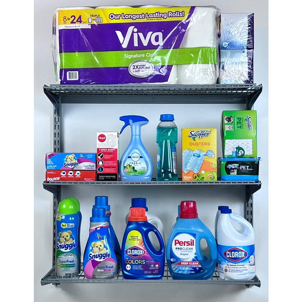 Gray Epoxy Coated Steel Heavy Duty Wire Shelf