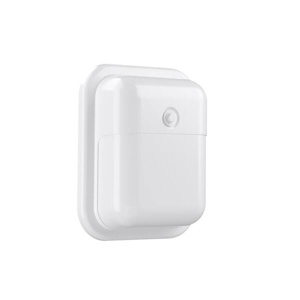 PROBRITE Slim-Profile 75-Watt Equivalent White Integrated Outdoor LED Wall Pack, 1000 Lumens, Dusk to Dawn Outdoor Security Light