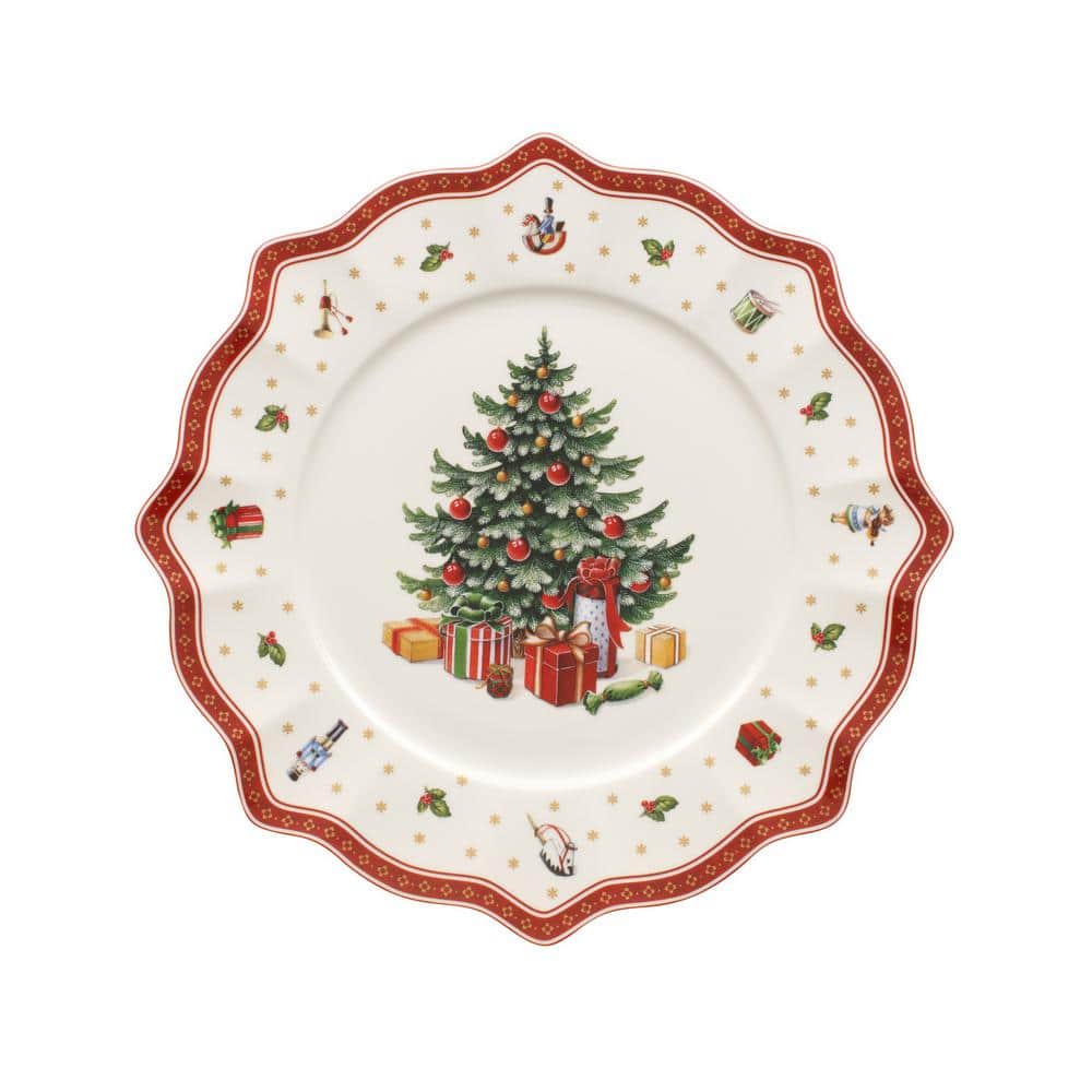 ゆきんこVilleroy & Bochトイズデライト 深皿 26cm Villeroy & Boch Toy's Delight Red and White Buffet Plate