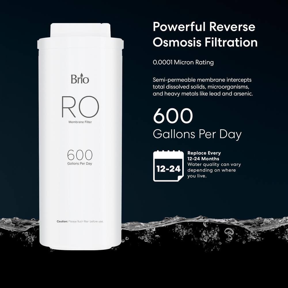 Brio 600 GPD White Reverse Osmosis Membrane Filter