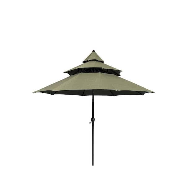 living accents 9 ft patio umbrella Tiltable Lighted Solar lasting use Wholesale Living Accents 9 ft.