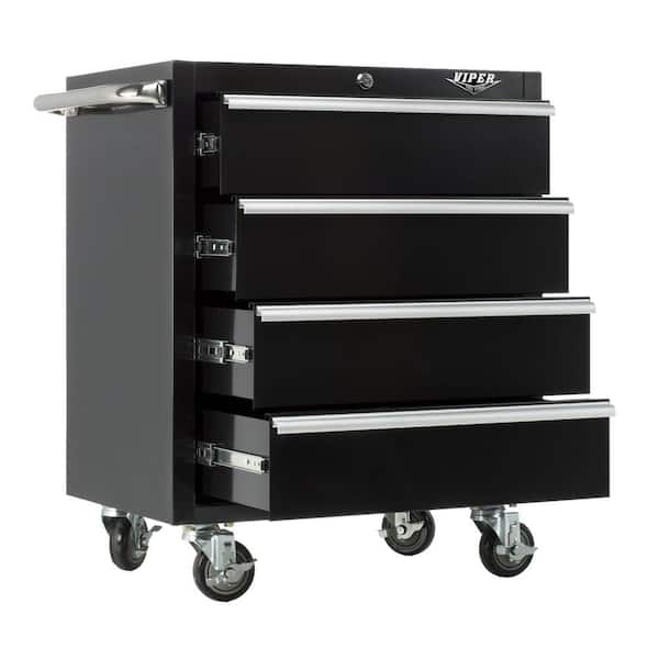 Viper Tool Storage 26 in. 4-Drawer Cabinet in Black