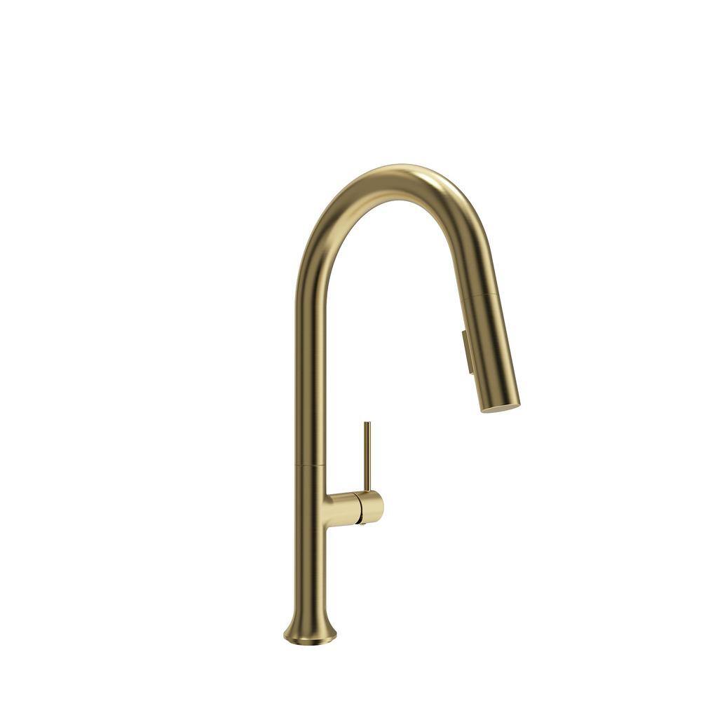 BOCCHI Belsena 1.75 GPM Brass Kitchen Faucet, Traditional, Brushed Gol