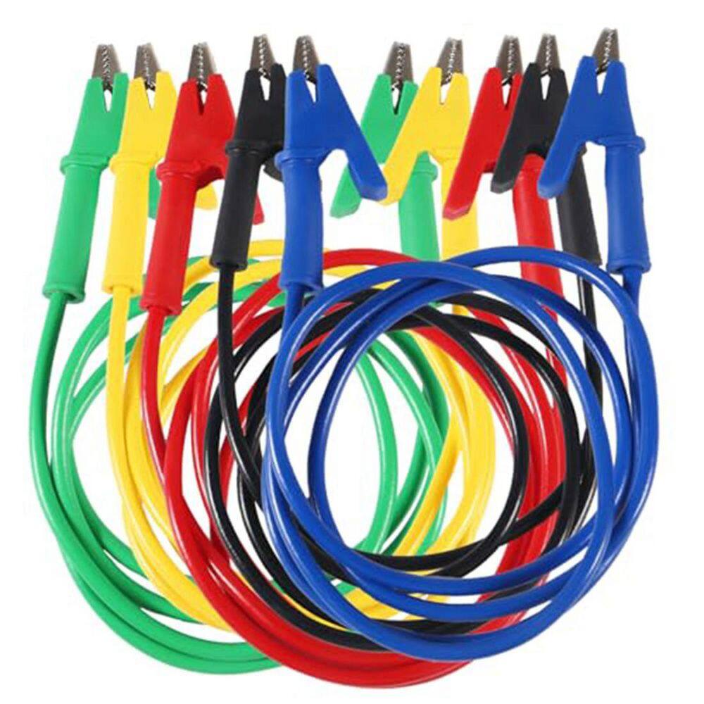 5-Piece Test Lead Wire 3.3 ft. Alligator Clips Set 15Amp 1000-Volt Electrical Testing Flexible Silicone Cable price history on PriceWatchPro