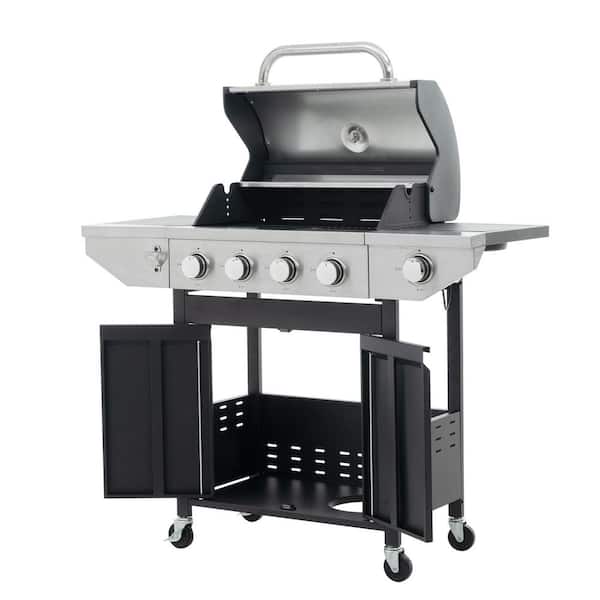 4-Burner Portable Propane Gas Grill Barbecue Grill in