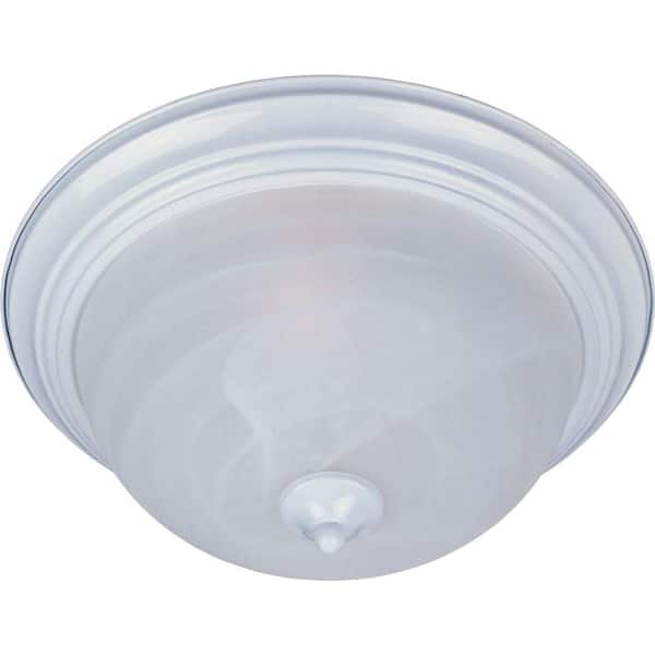 Maxim Lighting Essentials 1-Light White Flush Mount