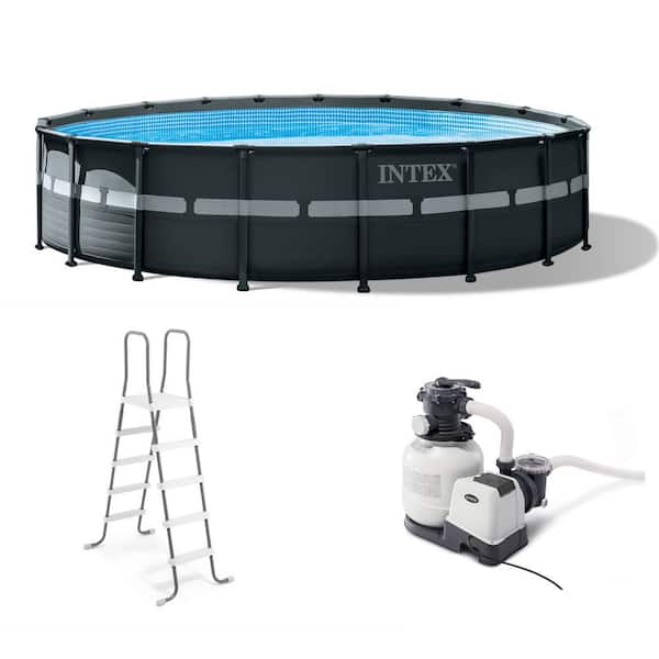 Photo 1 of 18 ft. x 52 in. Ultra XTR Frame Round Above Ground Swimming Pool Set with Pump