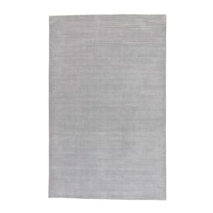 Basis Solids 8 ft. x 10 ft. Gray/Silver Rectangle Area Rug