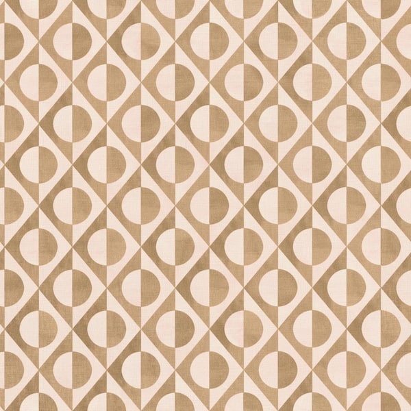 Walls Republic Diamond Cutouts Wallpaper Pastel Pink & Gold Paper Strippable Roll (Covers 57 sq. ft.)
