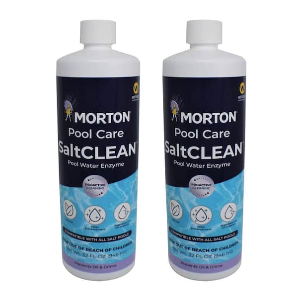 Clarifier Pool Care Salt Clean Salt Water Swimming Pool Water Enzyme, 32 oz, (2 Pack)