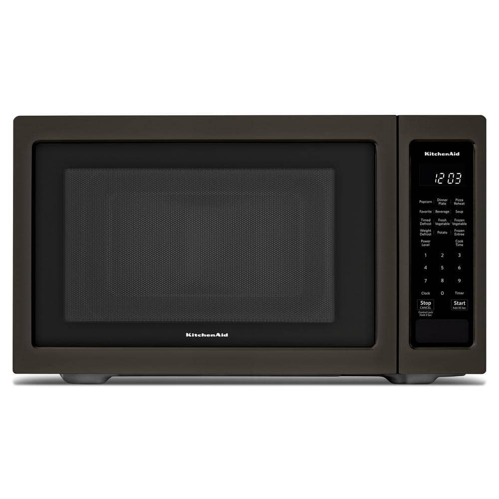 KitchenAid 1.6 cu. ft. Countertop Microwave in PrintShield Black Stainless, Black Stainless with PrintShield Finish