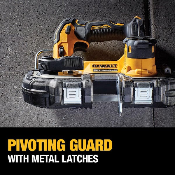 DEWALT - ATOMIC 20V MAX Cordless Brushless Compact 1-3/4 in. Bandsaw and (1) 20V MAX Premium Lithium-Ion 5.0Ah Battery