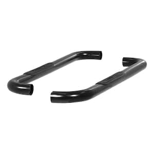 3-Inch Round Black Steel Nerf Bars, No-Drill, Select Ford F-150