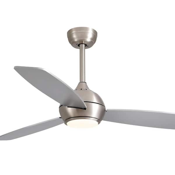 WDETR 52 in. Smart Indoor Downrod Mount Integrated LED Nickel 3