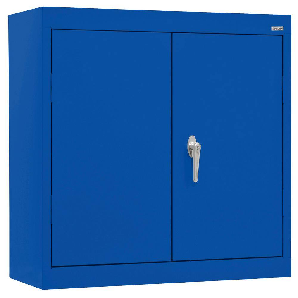 Sandusky Steel 1Shelf Wall Mounted Garage in Blue (30 in. W x