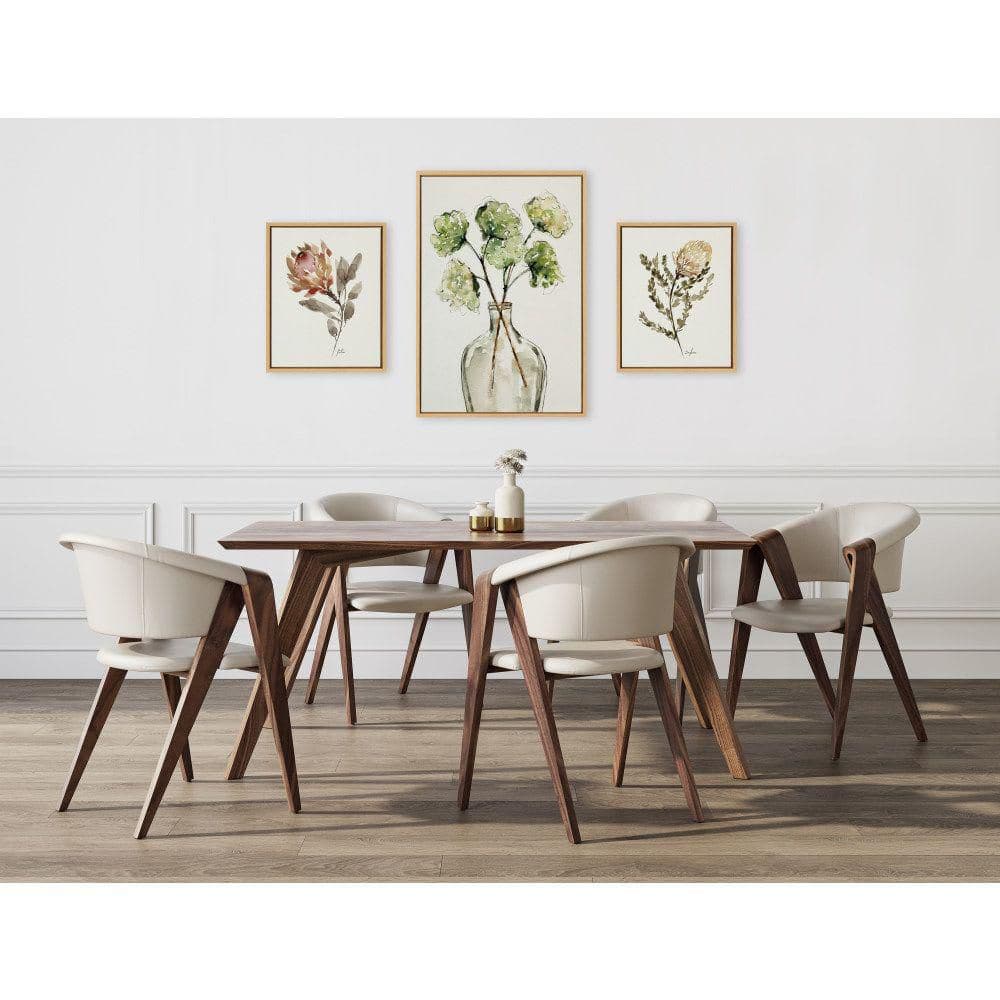 Natural Greenery and Protea Botanical Canvas Art Set