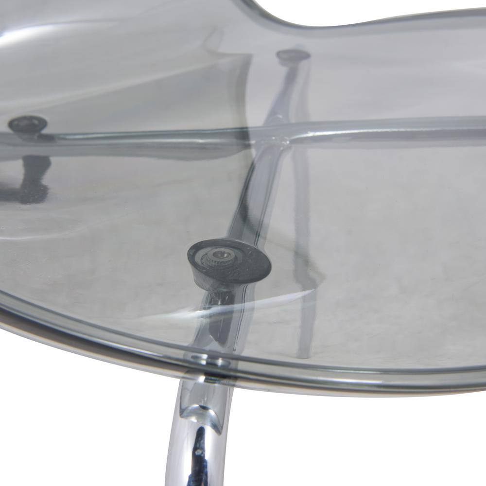 Modern Transparent Black Acrylic Dining Side Chair