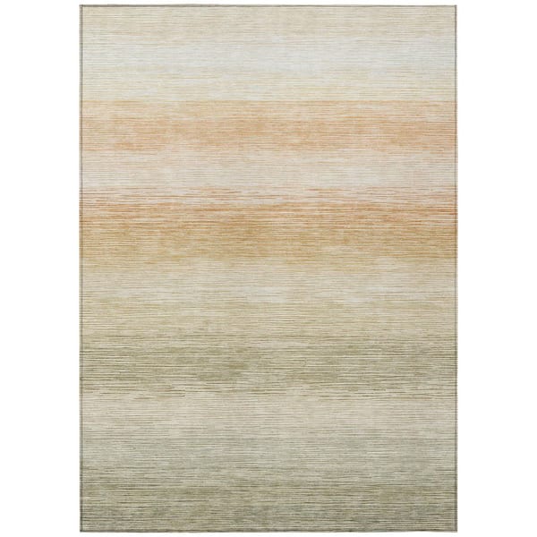 Chantille Machine Washable Indoor/Outdoor Abstract ACN2891 Sage 3 ft. x 5 ft. Area Rug