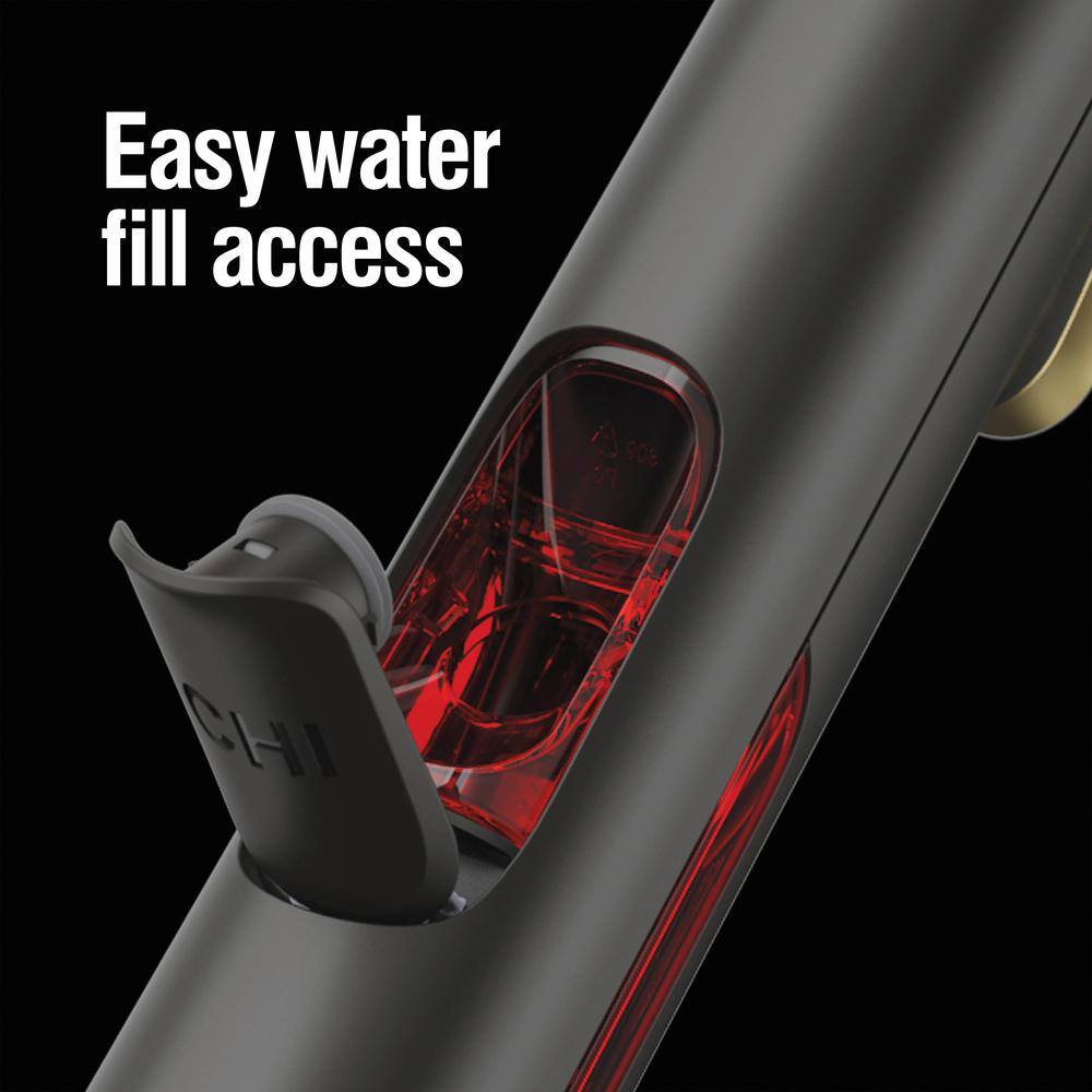 Compact Black and Gold Handheld Garment Steamer