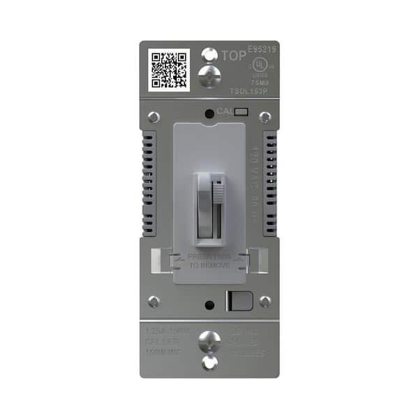 Toggle Slide 150W Advanced LED Dimmer, Single-Pole/3-Way, Gray