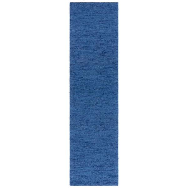 Metro Navy 2 ft. x 9 ft. Gradient Striped Runner Rug