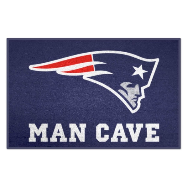 FANMATS NFL New England Patriots Blue Man Cave 2 ft. x 3 ft. Area Rug