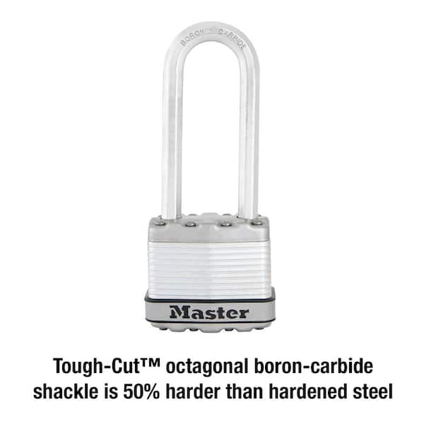 Heavy Duty Outdoor Padlock with Key, 1-3/4 in. Wide, 2-1/2 in. Shackle