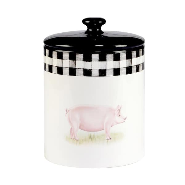 Scratch & Dent Country White Mom's Baking Co. Ceramic Cookie Jar Canister -  Things2Die4