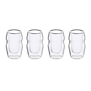 Gibson Home Moonstone 16-Piece Double Old Fashion and Tumbler Glassware Set  in Clear