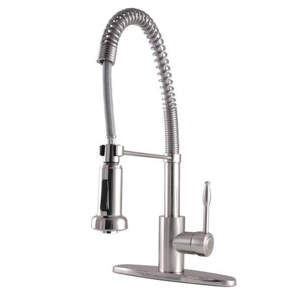 Kingston Brass Nustudio Single-Handle Pre-Rinse Pull Down Sprayer ...