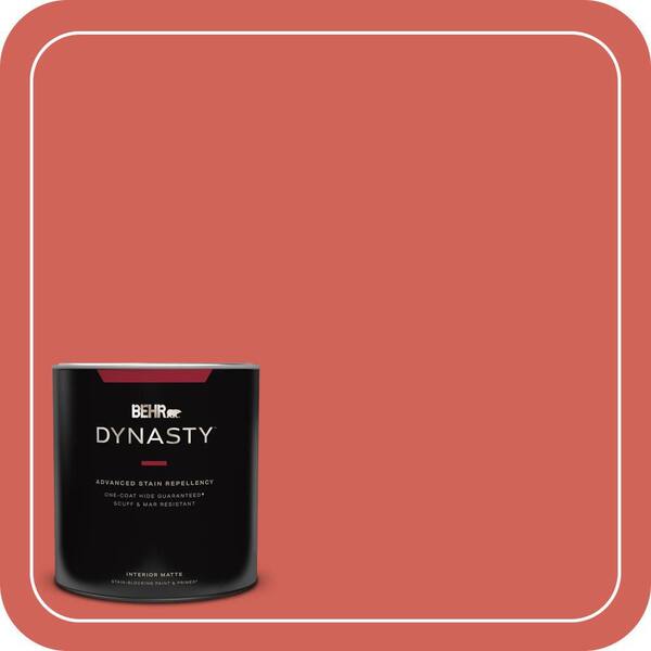 BEHR DYNASTY 1 qt. #HDC-MD-05 Desert Coral Matte Interior Stain-Blocking Paint and Primer