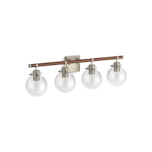 Holt 4-Light Brushed Nickel Wall Sconce