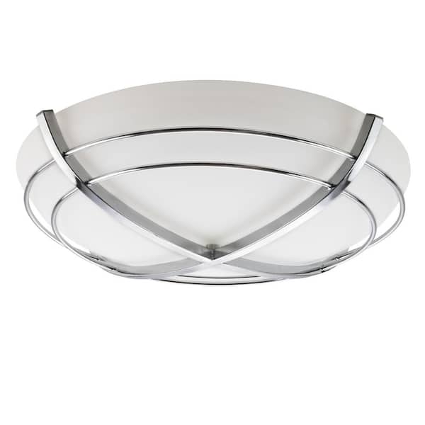 GOOD HOUSEKEEPING Kingsley 90 CFM Decorative Bathroom Exhaust Fan with Lighting in Cast Chrome Finish