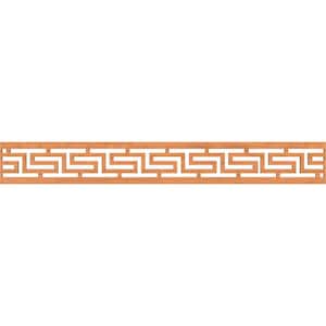 Tulum Fretwork 0.25 in. D x 46.5 in. W x 6 in. L Cherry Wood Panel Moulding