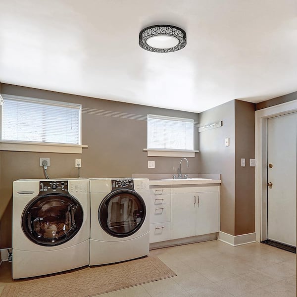 Flush mount laundry room 2024 light