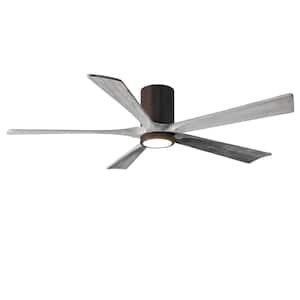 Irene 60 in. LED Indoor/Outdoor Damp Textured Bronze Ceiling Fan with Light with Remote Control, Wall Control