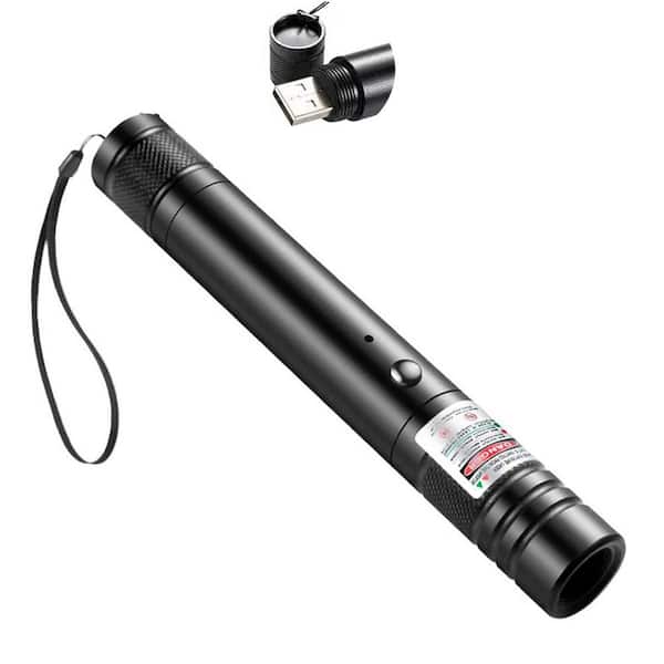 Green Long Range Laser Pointer USB Rechargeable for TV LED LCD Screen Presentation with Starlight Pattern