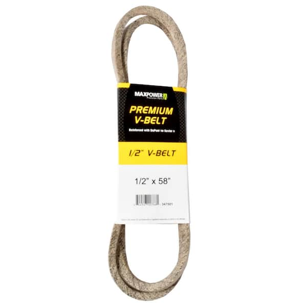 MaxPower 1/2 in. x 58 in. Premium V-Belt 347501 - The Home Depot