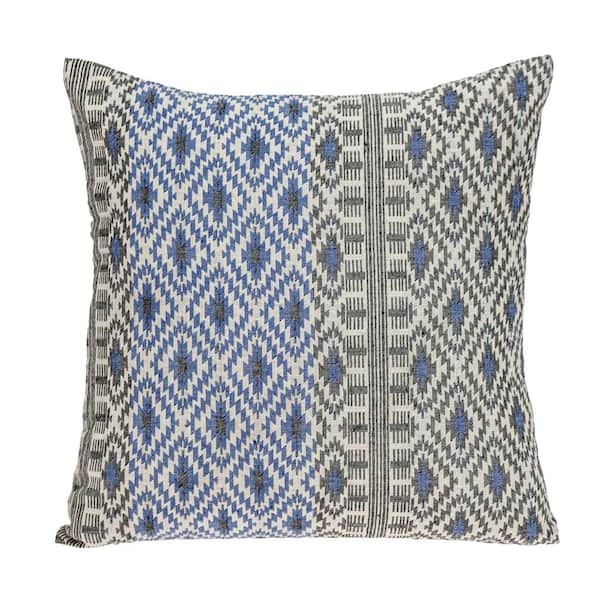 PARKLAND COLLECTION Chaka 16 in. x 16 in. Transitional Beige Throw Pillow